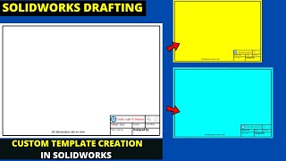 CUSTOM TEMPLATE CREATION IN SOLIDWORKS|SOLIDWORKS DRAFTING|TAMIL CAD TUTORIALS
