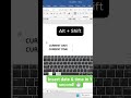 Insert Date & Time in MS Word 🔥 | Learn This Smart Trick in Just 30 Seconds!