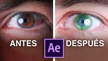 Como CAMBIAR el COLOR de tus OJOS con After Effects - Tutorial VFX