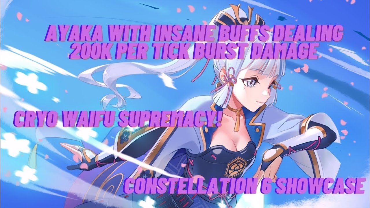 My Ayaka went insane dealing 200k burst damage! (Genshin Impact)