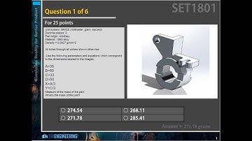 Solidworks Tutorial | CSWP segment 1 practice exam | Set1801