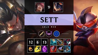 Sett Mid vs Rumble: Dominating - EUW Master Patch 14.18