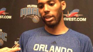 Devyn Marble Postgame Magic vs Pistons Summer League