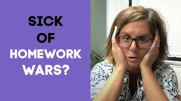 How To Stop Homework Wars