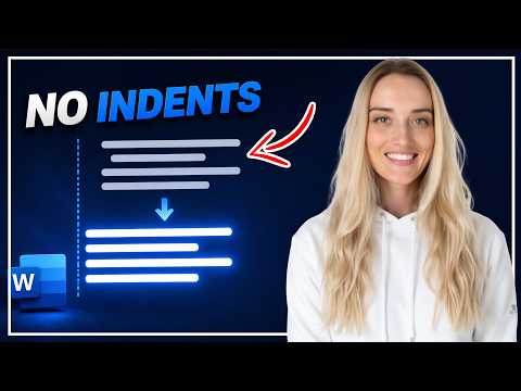 How to remove indents in Word