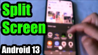 How to open 2 apps Side-by-Side on Android 13 (Split screen, Multitasking)
