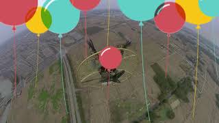 fly with propeller quick release unit and Atlas paramotor frame