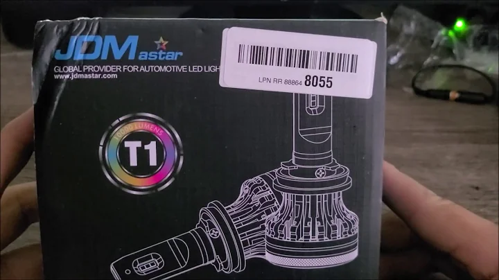 JDM ASTAR T1 9007 All-in-One Upgrade Vision White LED Headlight Bulbs