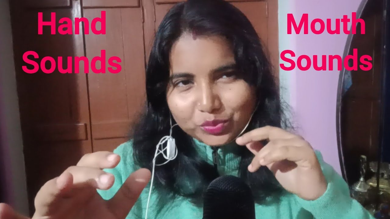 ASMR Mouth Sounds and Hand sounds for sleep 😴💤