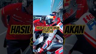 hasil Q2 veda akan start P8 #shorts #beritamotogp #moto3 #motosport #race