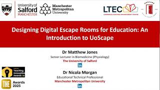 Designing Digital Escape Rooms for Education An Introduction to UoScape