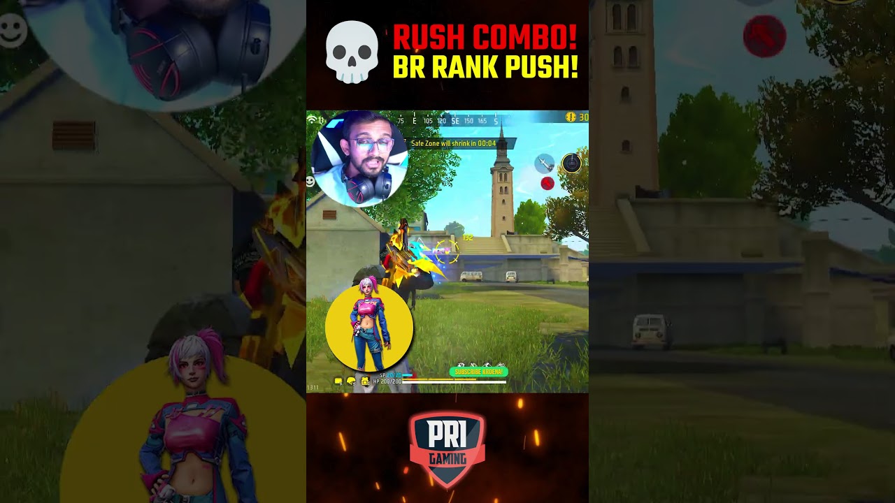 🔥THE SECRET OP RUSH CHARACTER SKILL COMBO FOR BR RANK GRANDMASTER PUSH 