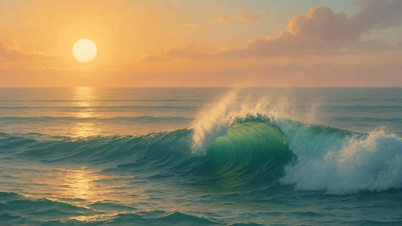 15 Minutes of Pure Peace 🌅 | Relaxing Ocean Waves at Sunset to Calm Your Mind