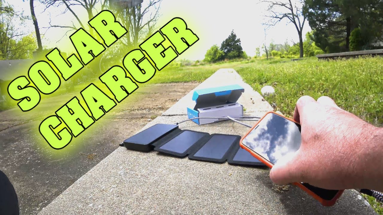 Best Cell Phone Solar Charger for Camping Hiking Outdoors Action Cam Portable YouTube