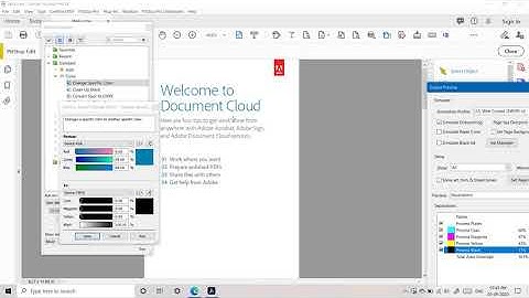 Changing entire document text or vectors color in Adobe Acrobat pdf files using Pitstop Pro 2020