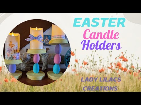 How to make Easter egg candle holders - YouTube