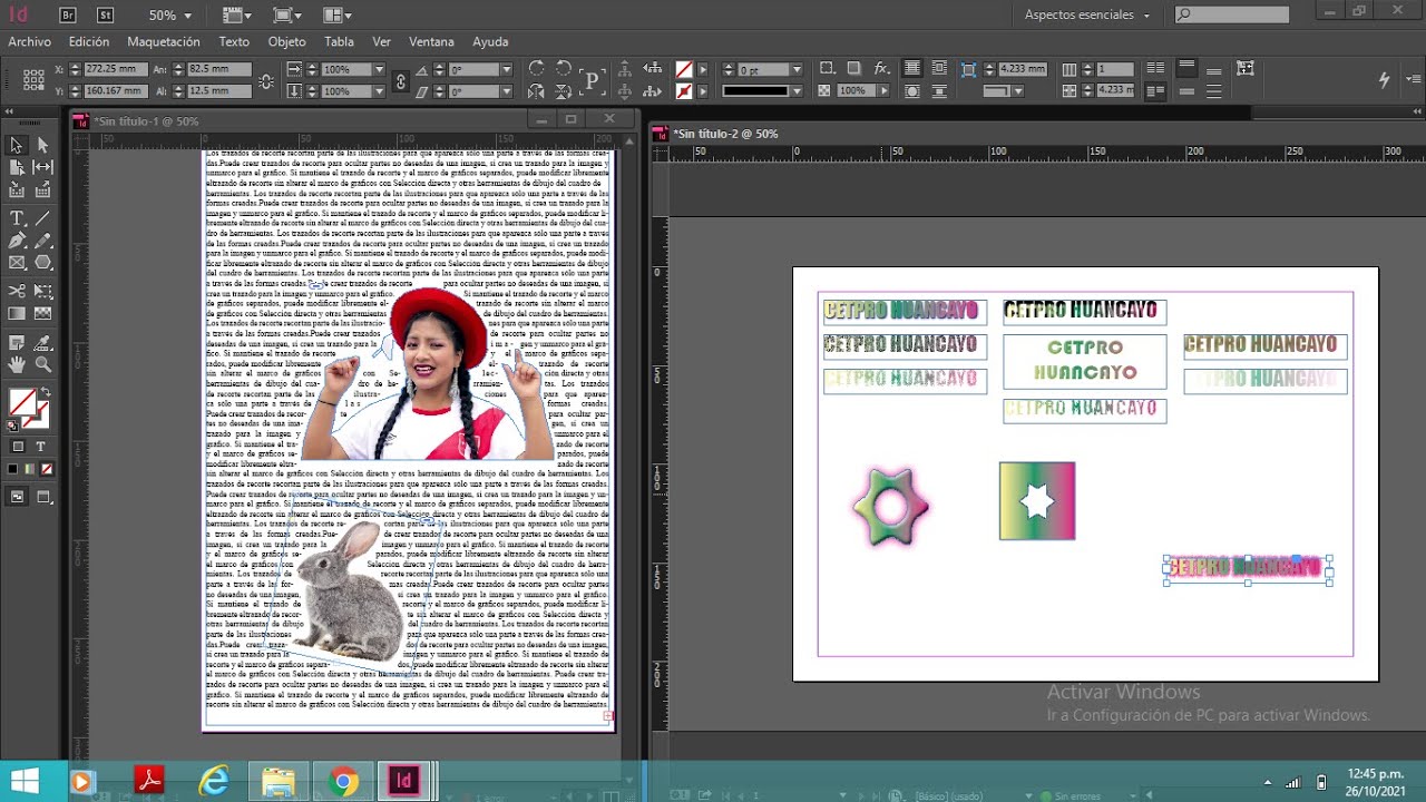 RESETEAR ADOBE INDESIGN, RECORTAR IMÁGENES, Y EFECTOS DE OBJETOS - YouTube
