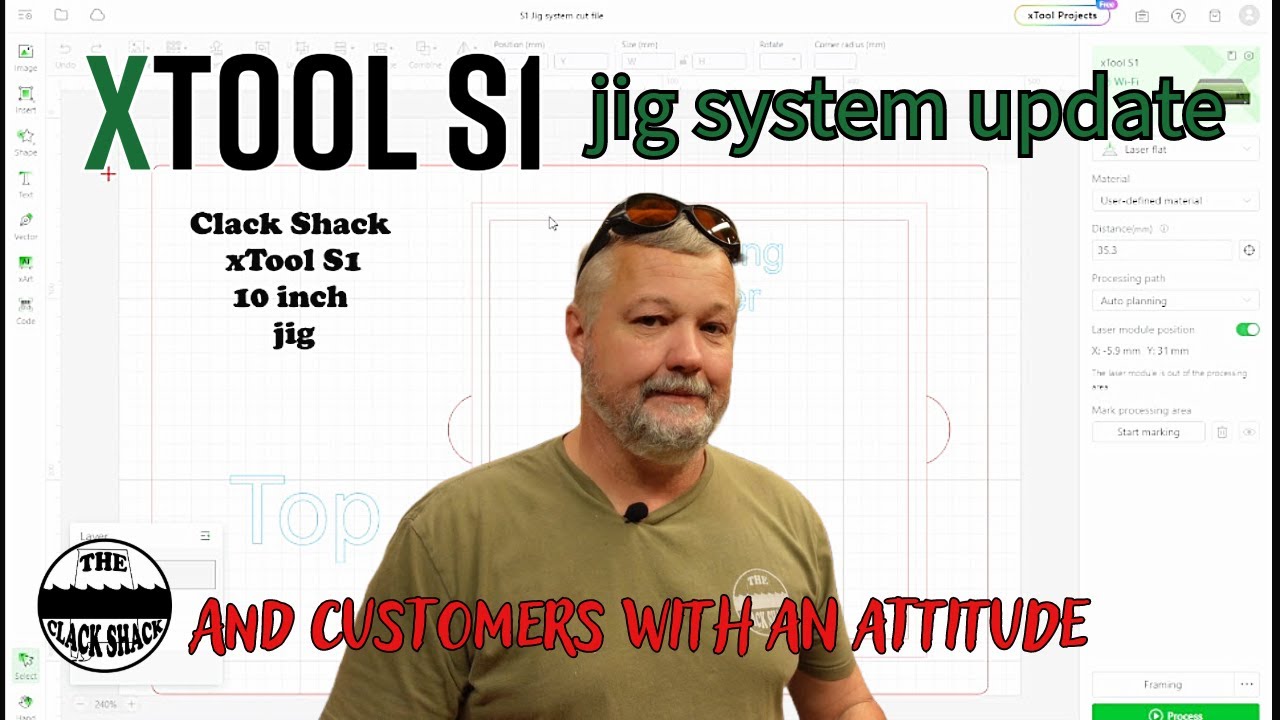 Xtool S1 Jig System FILE ONLY 