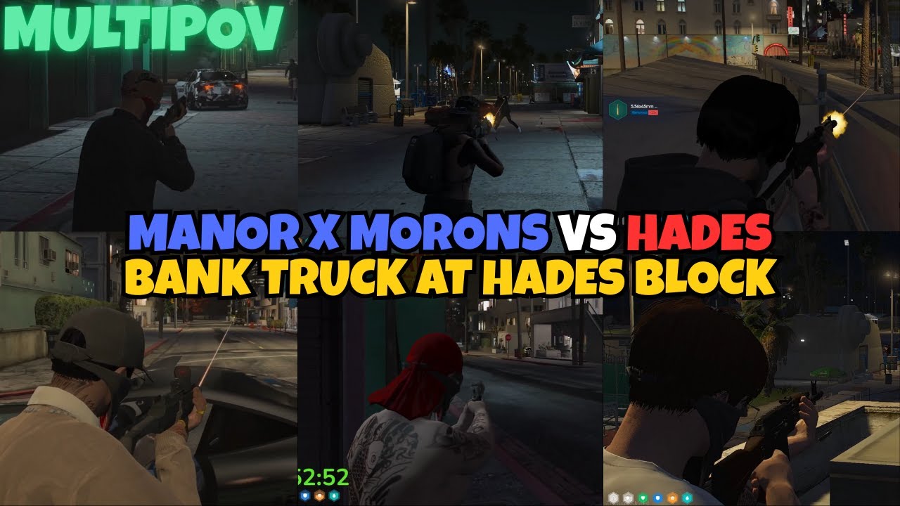Manor x Morons Contest Hades' Bank Truck & Fight at Hades Block | NOPIXEL 4.0 GTA RP