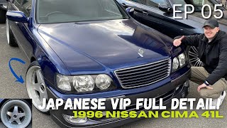 VIP style Nissan Cima Complete DETAIL!! Off to America! SCJDM ep5 #cardetailing #secondchancejdm