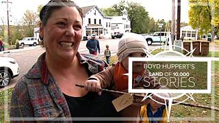 Kid-led 'straightest stick' contest brings scores of entries & smiles to Minnesota village