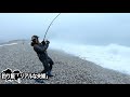 【魚が湧く】冬の荒れる海でバンバン釣れる〇〇 未経験の妻、大興奮