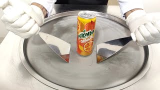 MIRINDA ORANGE ice cream rolls street food chef ice cream