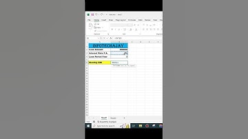 How to Calculate Loan EMI in Microsoft Excel ⚡🔥 Loan EMI Calculator in Excel | #windows
