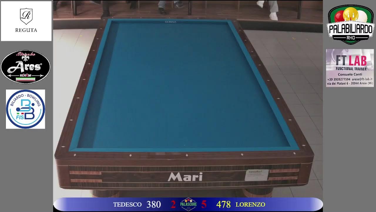 5 GIORNATA DI RITORNO CAMPIONATO REGIONALE A SQUADRE - PALABILIARDO W. VS  LUCAS S. BILIARDO 13