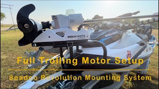 Fishpro Full Trolling Motor Components Setup for the “Revolution” Mounting System #jetskifishing
