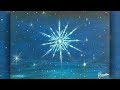 Easy Painting acrylic Snowflake | How to paint a Snowflake | Acrylic Painting Tutorial