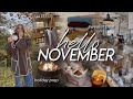 HELLO NOVEMBER | taking down fall decor, Quince sweater haul, house reset, & cozy coffee shop 🧦🌲🕯️