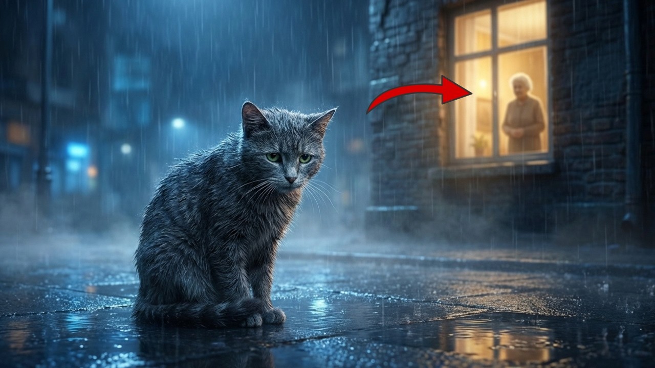 Niemand sah diese Katze… bis eine einsame Frau ihr Leben veränderte