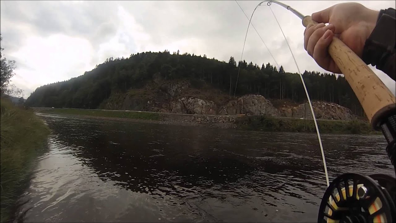 Jan Andersen Har laks på i Mandal Norge... ca 6-7 kg