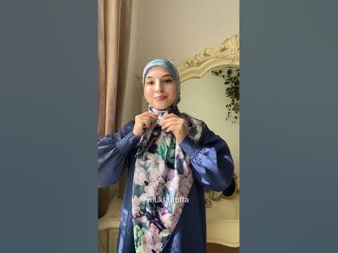 Как повязать большой платок?☺️ #хиджаб#ислам#мусульманка# - YouTube
