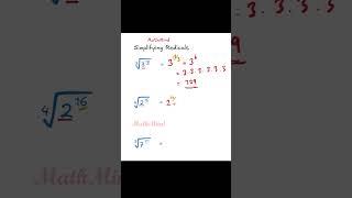 Simplifying Redicals 🗿😯 #maths #foryou  #viral #fyp  #mathhack  #mathshorts #fastmath #mentalmath