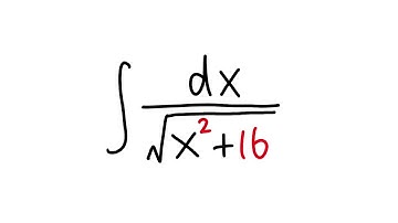 integral of 1/sqrt(x^2+16)