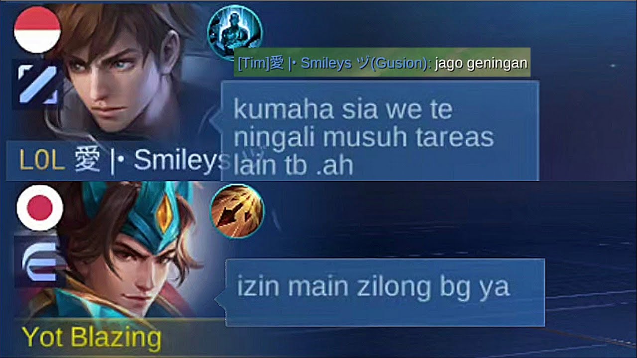 BELUM MAIN AJA ZILONG GW UDAH DI REMEHIN DAN DI CACI MAKI GUSION!! ENDING NYA ZILONG YANG MVP!!