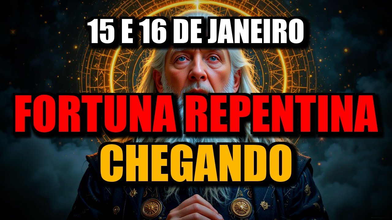 ESCOLHIDO, NOS DIAS 15 E 16 DE JANEIRO, PREPARE SE PARA UMA SÚBITA RIQUEZA INESPERADA!