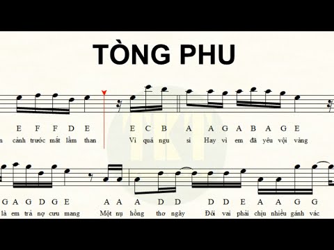 Video Sheet nhạc TÒNG PHU - Sáo C5 - Có phiên âm nốt nhạc... - youtube