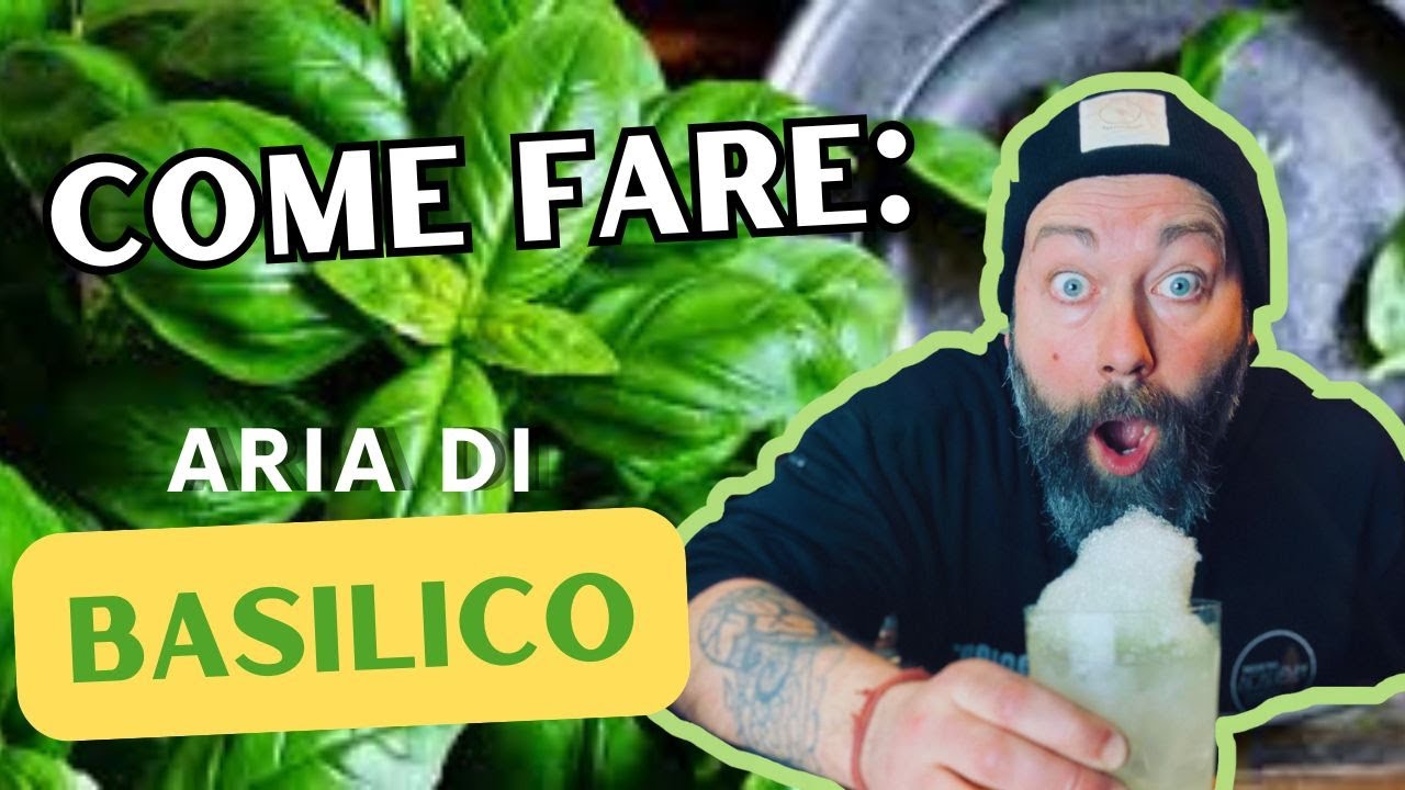 ARIA AL BASILICO..   Texture super morbida ai vostri drink  #bartender #mixology