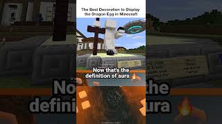 Dragon Egg Decoration in Minecraft #minecraft #viral #ai #shorts