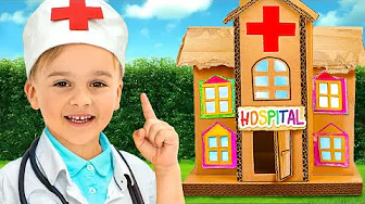 Cardboard hospital adventure for kids