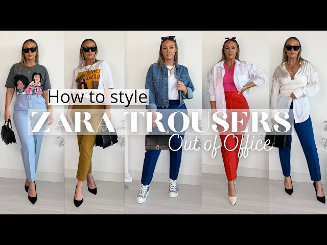 8 Ways To Style Black Trousers  ZARA High Waisted Trousers [2022