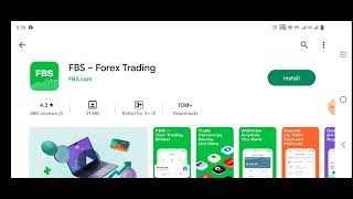 FBS Forex trading of play store application By Mention Tech screenshot 2