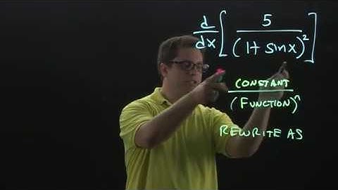 First and Second Derivatives using the Chain Rule - Example 5