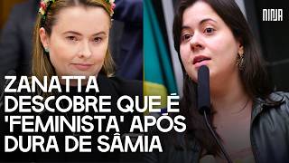 💥"Se fosse submissa, não seria deputada": Sâmia acaba com Zanatta após discurso de submissão💥