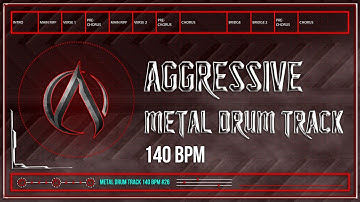Aggressive Metal Drum Track 140 BPM | Preset 3.0 | Reissued (HQ,HD)
