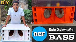 How To Make A Dule Subwoofer B Rcf Dule Subwoofer Cabinet Subwoofer Box