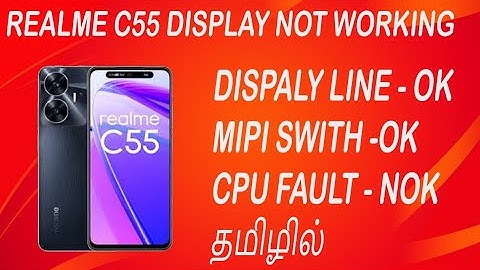 REALME C55 DISPLAY NOT WORKING SOLUTION #GRAPHICS LINE ISSUE #  CPU FAULT #trainingresources